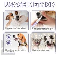 Gel reparador oral para mascotas que elimina el mal aliento y el sarro. Cuidado refrescante para los dientes de mascotas. Bolígrafo para limpieza dental de mascota