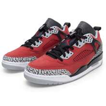 Zapatillas de baloncesto para hombres, JORDAN SPIZIKE LOW, zapatos casuales rojos y negros, transpirables y cómodos, con amortiguación de aire y absorción de impactos para baloncesto, FQ1759-600 - Negro/gris frío/gris lobo/rojo fitness - Ver 5