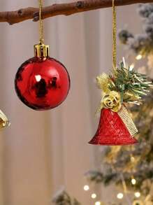 6/32 件套圣诞树装饰配件、挂饰、圣诞派对用品 - 彩色 - 查看 6