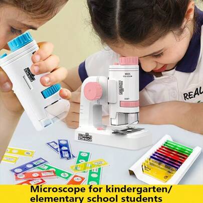 1 منظار صغير محمول ذو تكبير 80-200X، بعدسة بؤرية، أداة بحث علمي للتعليم والتنقل الخارجي، هدية للأطفال ومناسبة لعيد الميلاد