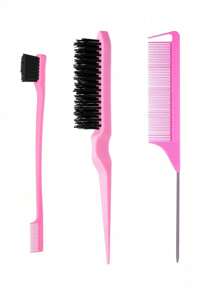 10 件/套网格梳、尾梳和喷雾瓶、去角质刷套装、发夹和发带组合，用于清洁、修饰、按摩，适合发型设计 - 彩色 - 查看 13