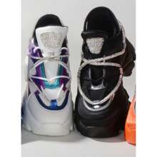 Tenis de plataforma - Negro - Ver 2