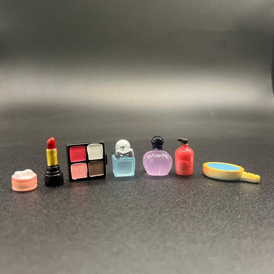 Micro Landscape Creative Imitation Cosmetics - Makeup & Perfume, Lipstick, Eyeshadow, DIY Decorative Accessories, Mini Miniature Figurines, Resin Decor, Decoration House Accessories, Holiday & Gifts Birthday Graduation