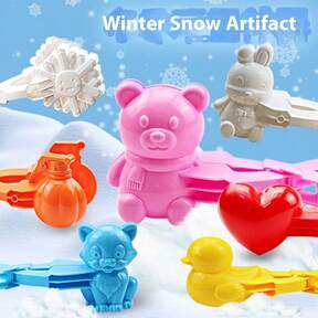 4piece Snowball Clip Snow Clip Winter Outdoor Clip Snow Clip Snowball Fight Interactive Set
