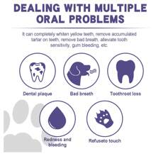 Gel reparador oral para mascotas que elimina el mal aliento y el sarro. Cuidado refrescante para los dientes de mascotas. Bolígrafo para limpieza dental de mascota