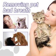 Gel reparador oral para mascotas que elimina el mal aliento y el sarro. Cuidado refrescante para los dientes de mascotas. Bolígrafo para limpieza dental de mascota