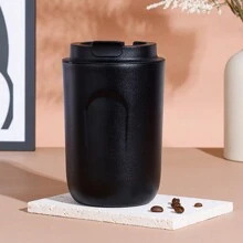1pc Mini Stainless Steel Insulated Coffee Cup, Fashionable Gift Mug, Compact & Portable, Comfortable Grip, One-Click Open/Close, Essential For Street, Office, Coffee, Tea - Multicolor - View 23