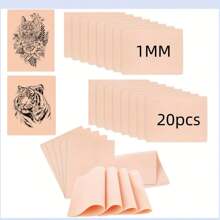 20/10/5/3 件空白合成皮革纹身练习皮适用于永久化妆纹身初学者练习工具