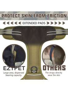 Arnés para perros grandes sin tirones, ajustable, con reflectantes, para trabajar, entrenar y controlar fácilmente a las mascotas, chaleco de arnés para mascotas - Multicolor - Ver 7