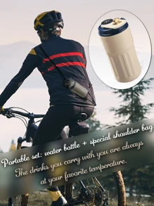 奢華咖啡杯 不鏽鋼真空保溫杯/保溫瓶 精緻禮品 450ml/15.2oz 防漏 便攜 適合聖誕節、感恩節及其他節日與週年紀念，亦適用於戶外、旅行、跑步、騎單車、徒步、游泳及開學季 - 彩色 - 查看 10