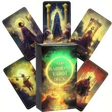 Cartas del Tarot de "Starlight Harmony": Juego de 78 cartas de tarot - Juego de adivinación del tarot, con simbología natural de edición estándar, juego de rol con cartas de cartón de alta calidad, adecuado para jugadores a partir de 14 años, juego de adivinación, juego de fiesta familiar, juego de entretenimiento con amigos, juegos de fiestas y regalos para Halloween, Acción de Gracias, Navidad