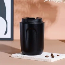 1pc Mini Stainless Steel Insulated Coffee Cup, Fashionable Gift Mug, Compact & Portable, Comfortable Grip, One-Click Open/Close, Essential For Street, Office, Coffee, Tea - Multicolor - View 13