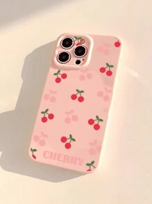 Summer 1pc GUCADI White Small Cherry Compatible With Apple Phone Case - Multicolor - View 5