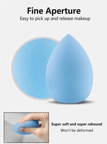 8pcs Makeup Sponges, Gourd-Shaped Slanted Water Drop Puff, Super Soft Cushion Powder Puff - Multicolor - View 7