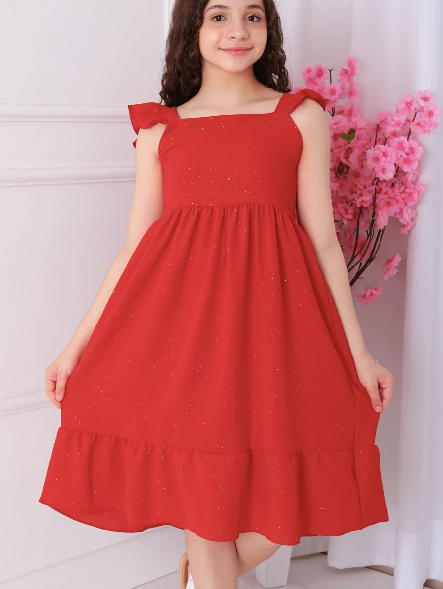 WOMEN'S DRESS FOR CHILDREN'S GIRLS - 紅色 - 查看 1