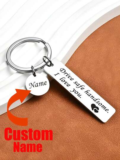 1pc Stainless Steel Custom Name Drive Husband I Love You For Boyfriend Husband Birthday Valentine's Day Gift
