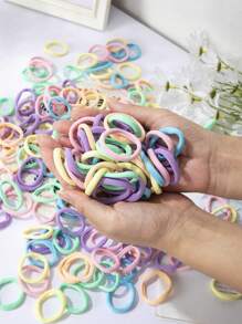 30/60/90/120pcs Basic Nylon Ealstic Hair Ties For Women Children Ponytail Hold Scrunchie Rubber Band Women Basic Hair Accessories ﻿ Ponytail Holders Hair Elastics Hair Rubber Bands Scrunchies Hair Rope Elastic Hair Tie