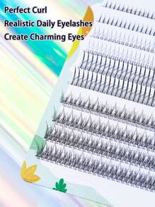 400 Cụm C Curl DIY Mi Nối Mi Hỗn Hợp Mi Giả Nhiều Kích Cỡ Miễn Phí Kết Hợp Đều Siêu Đẹp - C - Xem 3