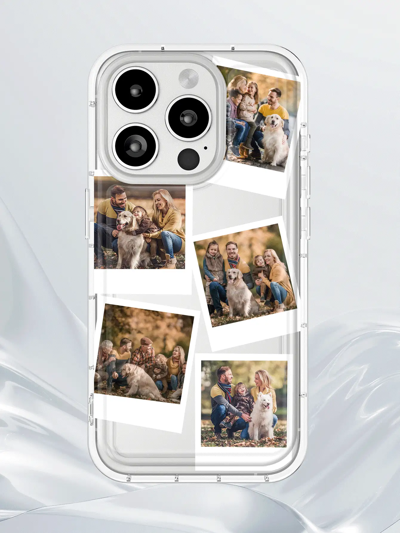 1个定制加厚防震透明手机壳，可印制个人照片、肖像、回忆，适用于11/12/13/14/15/16 Pro Max、A14、A13、S24、S25等机型。定制手机壳，街头休闲时尚，手机及配件，秋季时尚，个性定制手机壳，送给男友、女友、家人、朋友、祖父母、情侣，周年纪念日、生日礼物。