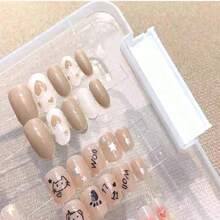 Handmade Nails Storage Box,Nail Display Case,Makeup Organizer,Press On Nail Boxes,Nail Display Case With 1 Roll Adhesive Tape,Press On Nail Packaging