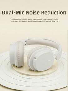 Reletech Reletech T2 True Wireless Headphones, Minimal Wireless 5.3 Full Earphone, Suitable For Travel, School, Party, Music, Gift, ANC Active Noise Reduction ENC Noise Reduction Can Connect 3.5mm Cable Wirelessly, Low Delay Appearance, Versatile Boys And Girls, Brothers, Festival Gifts, Birthday Gifts, First Choice Compatible With Apple,  Desktop Computer
