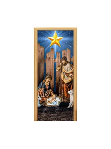 Decorative Christmas Door Cover In Sublimated Fabric 0.85x2.10 - FCP-251 - View 2