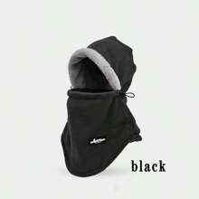 1pc dikke warme muts met gezichtsmasker voor vrouwen, alles-in-één winddichte wintermuts-sjaalset voor buiten fietsen, winkelen in de herfst/winter