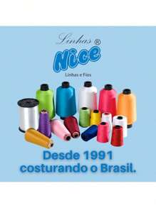 NICE LINES Kit 2 Overlock Thread 100g EACH - For Overlock Machine - White, Black And Colored. - 紅色 - 查看 3