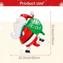 1 Stück Weihnachtsballon zum Aufstellen, Weihnachtsmann, Schneemann, Weihnachtsbaum Folienballon, Weihnachtsdekoration für Zuhause, Silvesterparty, Geburtstagsfeier, Weihnachtsdekorationen, Foto-Booth-Requisite