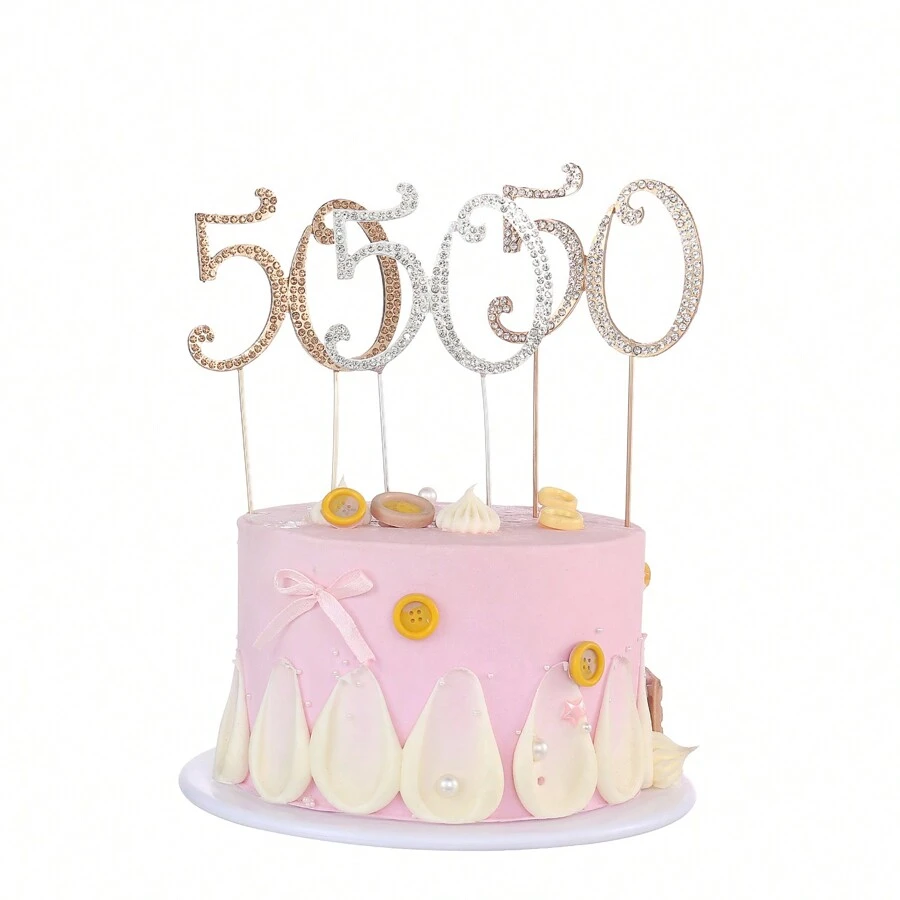 1 st. Grote maat 15, 16, 17, 18, 60 jaar oud verjaardagsfeest strass taarttopper decoratie, Happy Birthday middelste nummer taarttopper, bruiloft verjaardagstaartprikker