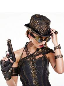 1pc New Sell Vintage Steampunk Goggles Glasses Cosplay Punk Gothic Party - Multicolor - View 5