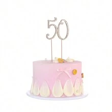 1 st. Grote maat 15, 16, 17, 18, 60 jaar oud verjaardagsfeest strass taarttopper decoratie, Happy Birthday middelste nummer taarttopper, bruiloft verjaardagstaartprikker