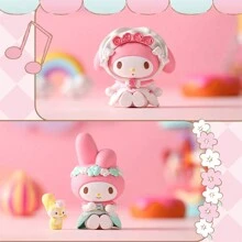 Sanrio 1PC My Melody Tea Party Theme Blind Box, Cute Cartoon Character Model, PVC Figurine, Versatile Styling Combinations, Desktop Decoration Supplies, Cute Fashion , Home Room Decor, Homecoming Season Gifts, Room Decoration Stuff, Home Decor, Bedroom Decor, Party Decorations, Wedding Items, 14+Youth Toys (Random Shipping)