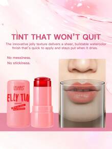 USHAS Ushas, 4-Colors 2-In-1 Jelly Blush And Lip Gloss Stick - Moisturizing, Elastic, Multi-Purpose Makeup For Eyes, Cheeks And Lips With Natural Makeup, Suitable For All Skin Typess