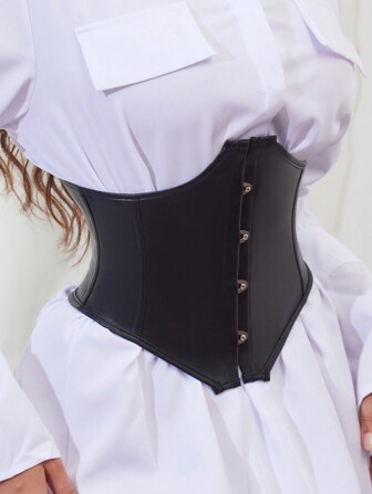 1 Stück Damen Vintage Satin Stahl Knochen Korsett kurzer Oberkörper Taille Training Unterbrust Korsetts Taille Former Mieder Gürtel