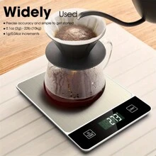 Digital Food Scale 10kg/22lb - Precise 1g/0.04oz Graduation Kitchen Scale For Baking & Cooking, Stainless Steel With Tare Function.Requires 2*AAA Batteries For Power Supply(Batteries Not Included). - Multicolor - View 4