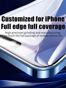 2 piezas Protector de pantalla de vidrio templado de alta definición y pantalla completa, compatible con modelos Apple 16 Pro Max, 15 Pro Max, 15 Pro, 14 Pro Max, 13, 12, 11 pulgadas, protector de pantalla de teléfono de alta definición y pantalla completa con marco negro - Negro - Ver 5