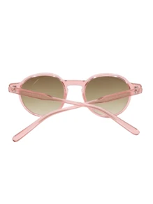 Round Crystal Shiny Sunglasses Fashion Beach Summer Elegant Classic Women UV400 Protection - Pha lê hồng - Xem 7