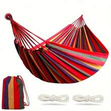 450LBS Heavy-Duty Wing Back Hammock With Ergonomic Design - Portable, And Comfortable For Backyard, Lawn, Camping, And Travel - Includes Travel Bag And Manual Handle Adjustment