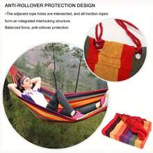 450LBS Heavy-Duty Wing Back Hammock With Ergonomic Design - Portable, And Comfortable For Backyard, Lawn, Camping, And Travel - Includes Travel Bag And Manual Handle Adjustment