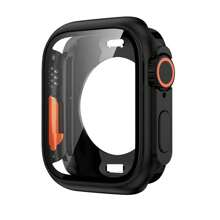 Screen Protector Cover Compatible With Apple Watch 46mm 42mm 44mm 45mm 40mm 41mm Hard PC Front Rear Bumper Case Compatible With Apple Watch 10 9 8 7 6 5 4 Change To Ultra