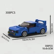 MOC Super Racing Car Building Blocks Toy Kit, Creative Toy, Adults' DIY Car Model Set, City Cup Series, Suitable As Birthday, Christmas Gift, Collection And Home Decor