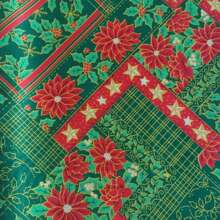 Christmas Tablecloth For 4 People 1.45 X 1.40 - màu xanh lá - Xem 2