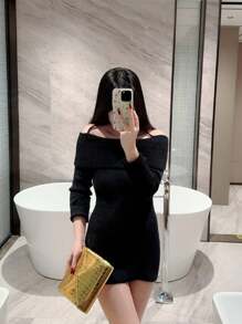 1 件时尚闪光金色迷你钱包/手拿包，奢华金色皮革派对手提包，带链带的正式信封包，适合晚会、圣诞派对、正式活动、婚礼 - 金色 - 查看 12