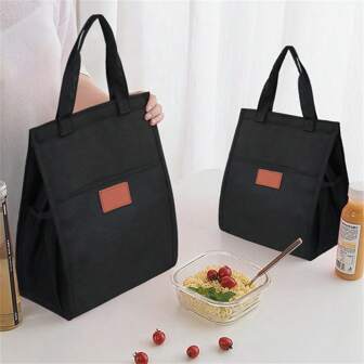 Insulated Lunch Bag Portable Lunch Box Organizer Reusable Aluminum Foil Lined Picnic Tote Bag