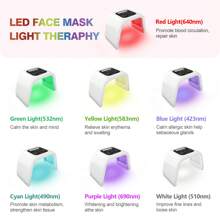 KINGSTEAM LED Facial Mask 7 Colors Therapy Face Neck - US A Type Plug(110-127V) - View 2