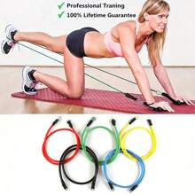 13PCS/Set Fitness Resistance Bands Kit Handles Training Exercise For Yoga Gym Workout - Multicolor - View 9