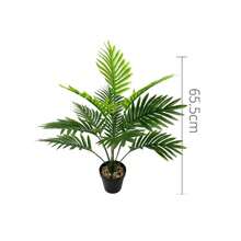 大型人造棕榈树高大假植物热带绿色塑料树叶适用于家庭花园户外装饰 - 綠色 - 查看 10