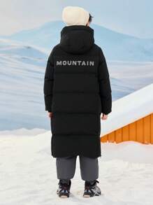 Balabala Boys' Long Down Jacket, New Warm Style For Winter 2024