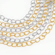2m/Packung mattfarbene Metalllegierung O-förmige Kette, 1,5x2cm ovale offene Vintage-Stil Glieder, für Armbänder, Fußkettchen, Schmuck-DIY, Frauen-Halsketten-Herstellung, Kostüme, ungewickelter, einfacher Kettengrosseinkauf